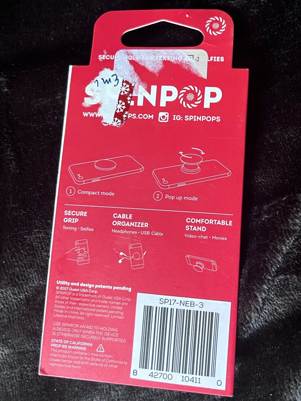 NWT NIB Spinpop Galaxy Popsocket - Picture 2 of 2